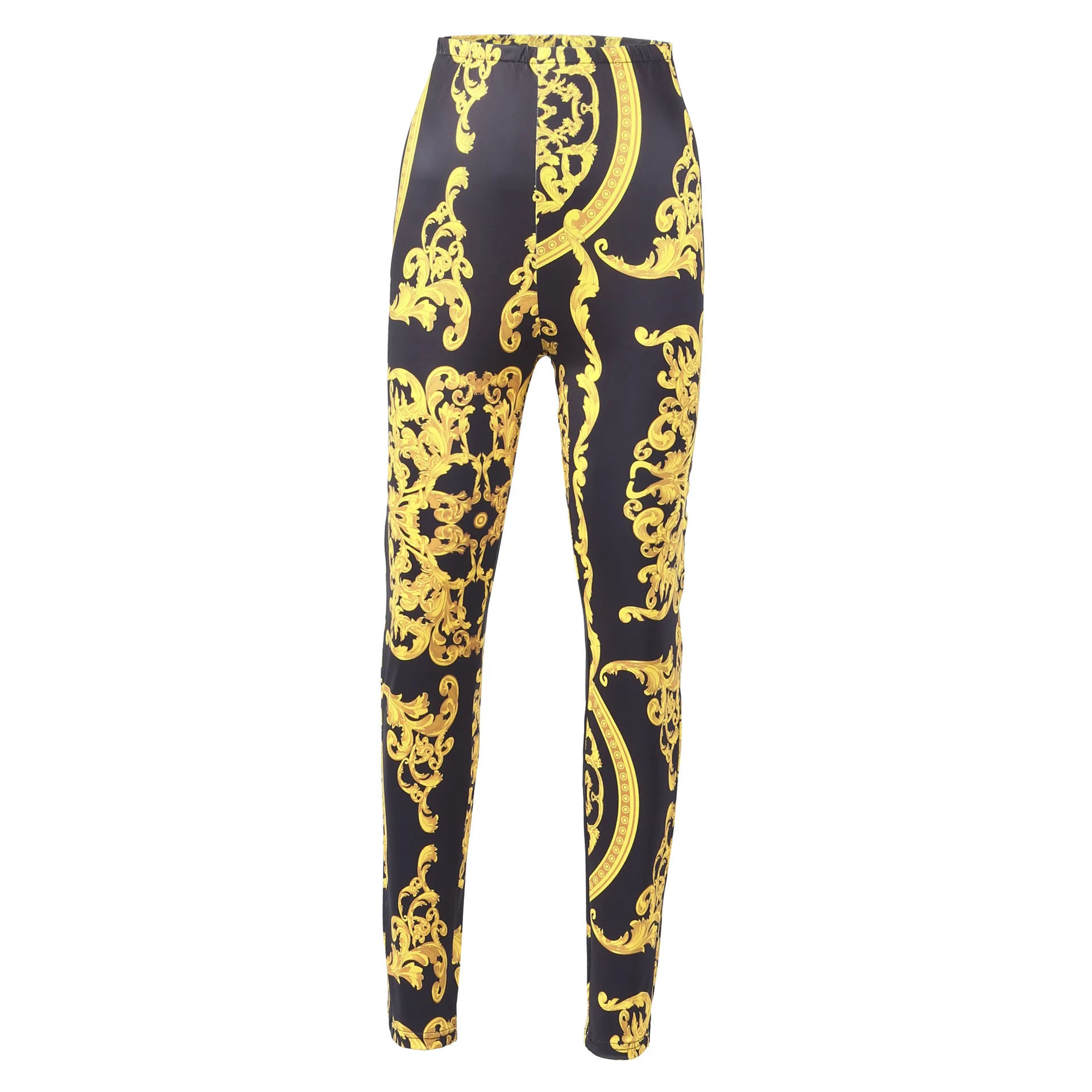 

New Printed Two-Piece Large Size S-3XL Women's Long-Sleeved Long Coat + Tight Trousers With Fashionable Casual Suit Spring 2021