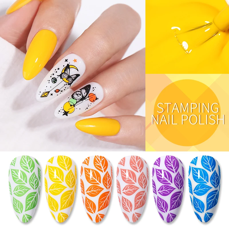 BORN PRETTY 1 флакон 7 мл Весенняя серия штамповочный лак для ногтей черная белая