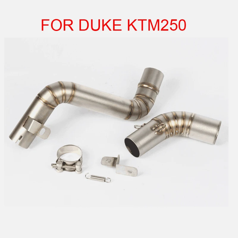 

Motorcycle Exhaust Full System Slip On Middle Link Pipe For DUKE KTM250 KTM200 KTM390 2012 2013 2014 2015 For Drop Shipping