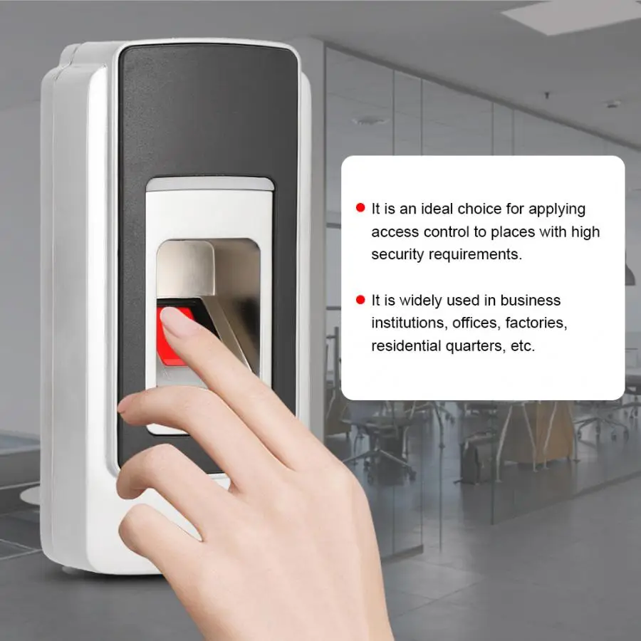 Металлический водонепроницаемый RFID кардридер 125 кГц отпечаток пальца