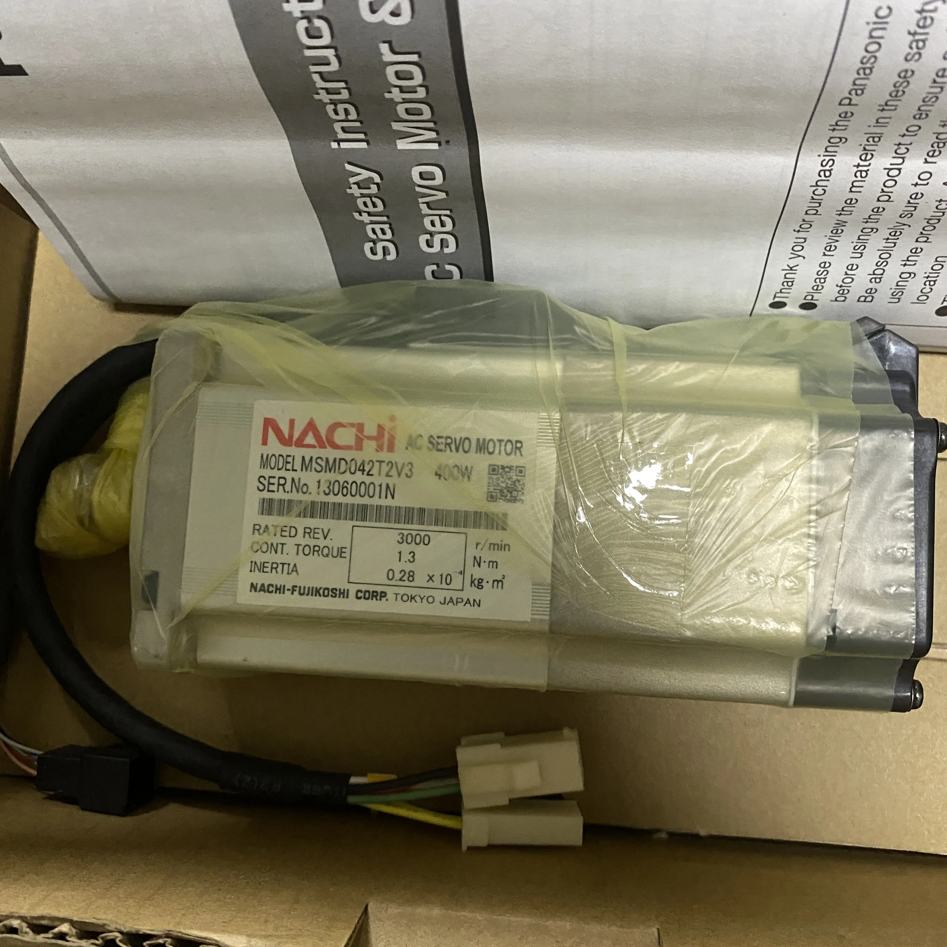 

Panasonic AC Servo Motor 400W MSMD042T2V3