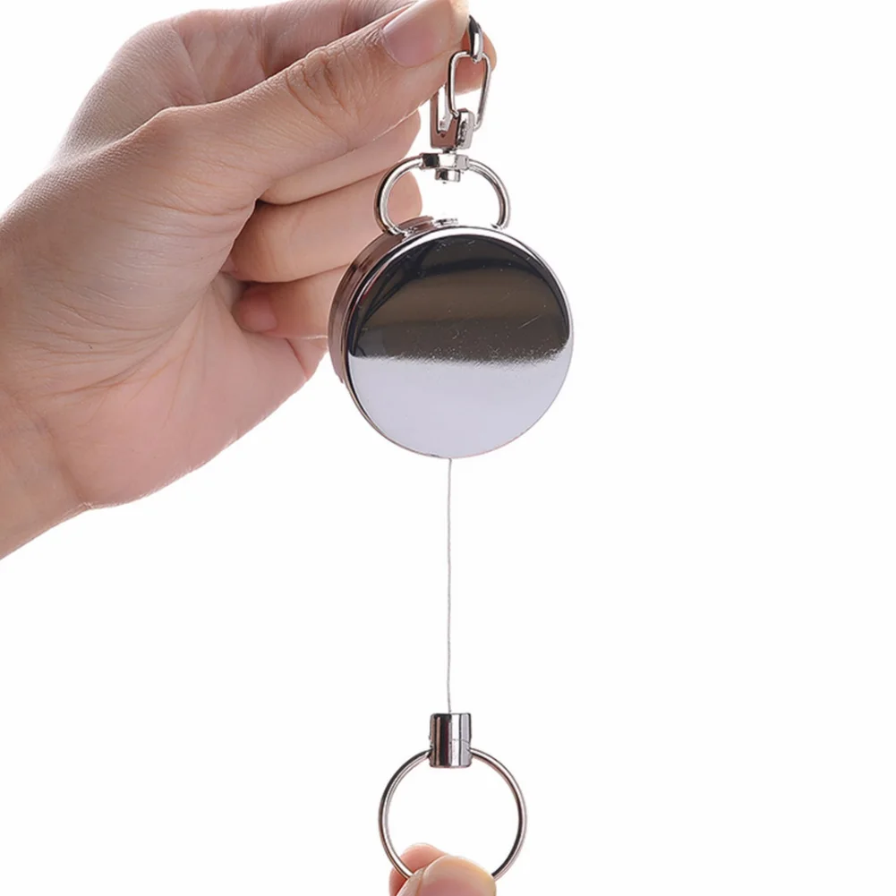

Retractable Anti Lost Theft Keychain Keyring Key Holder Outdoor Anti Lost Safe Durable Resilience Camping Tool