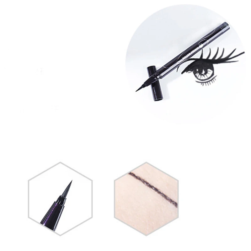 1 Pcs Liquid Eyeliner Ultra Slim 0.1mm Waterproof Smudgeproof Smooth Pen DEC889 |