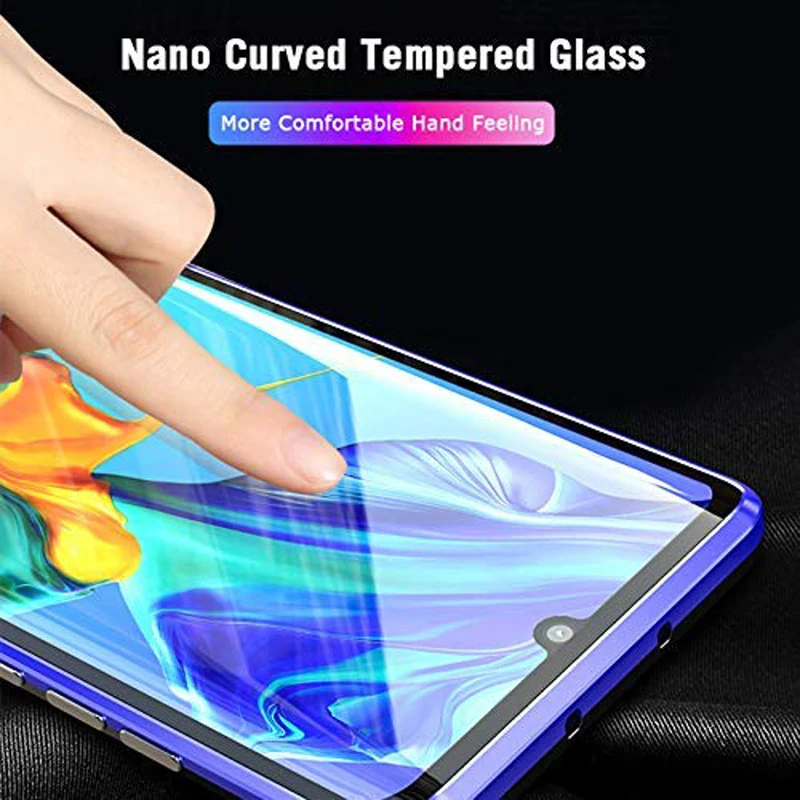 magnetic clear phone case for huawei honor mate 40 30 20 10 lite p40 p30 p20 pro 8x 9x y9 p msart 2019 double sided glass cover free global shipping