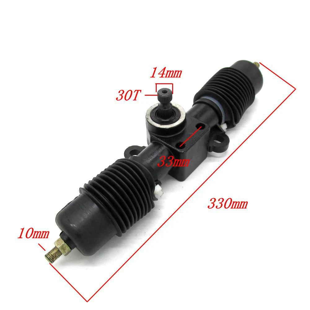 

330mm Durable Threaded Go Kart Steering Gear Professional DIY Vehicle Pinion Assembly Shaft Rack Parts Accessories