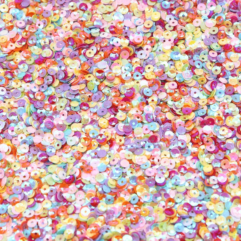 Блестящие пайетки 4 мм 5 6 в виде чашки Швейные Свадебные сделай сам сумка для