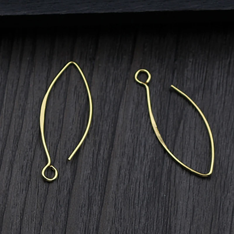 1Pair 925 Sterling Silver Color DIY Ear Hook Fittings Making For Jewelry Hook Earrings Accessories Supplies Wholesale