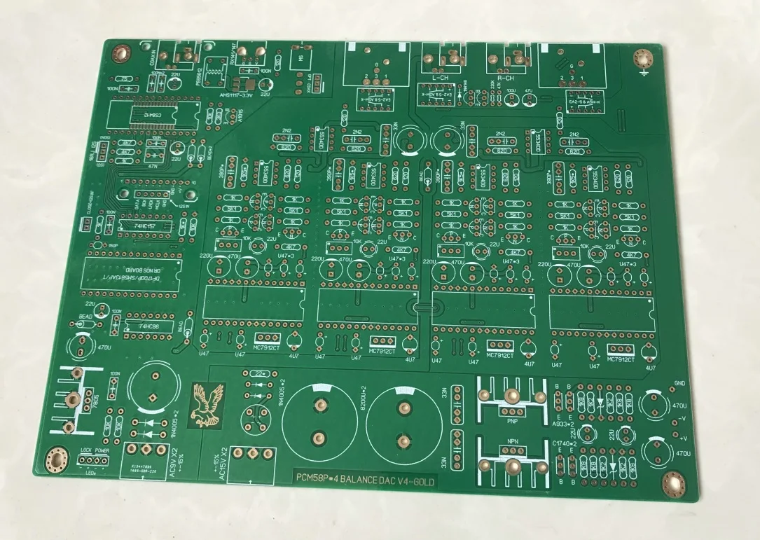 

Fully balanced PCM58P X4 DAC decoder board