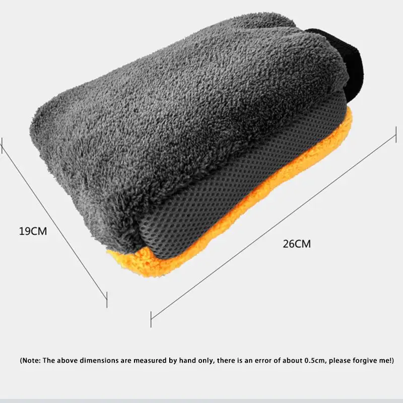 Большая перчатка для чистки автомобиля 1 шт. сетчатая тканевая мытья машины не