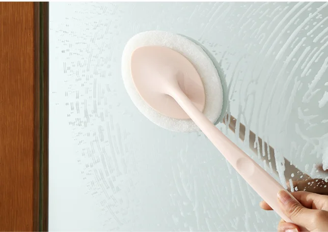 Бытовая губчатая щетка с длинной ручкой для пола нано губка Волшебная стеклянная