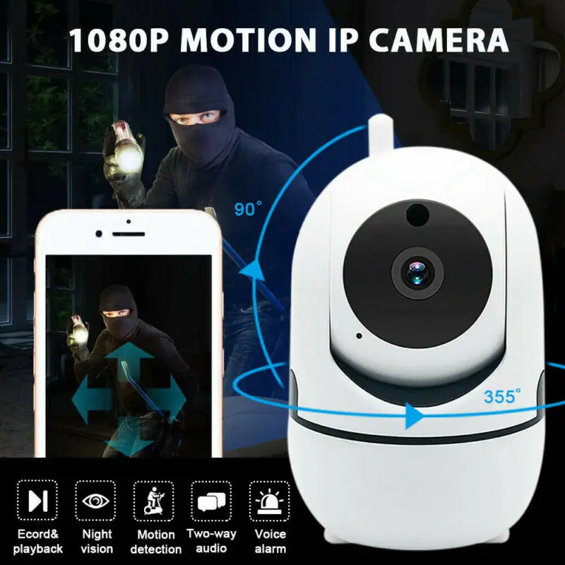 1080P WiFi IP камера сети ИК-вырез панорамирование наклона ночного видения CCTV Pet baby monitor