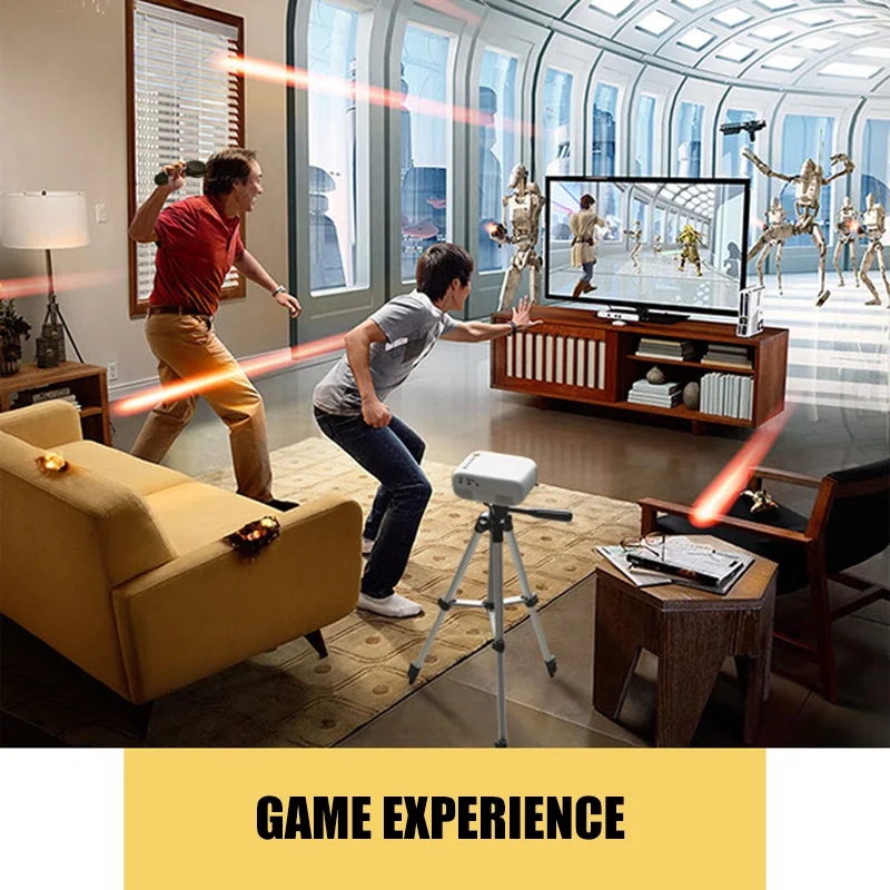 

Mini LED Projector HD 1080P Multimedia Media Player for Home Cinema Portable Projector ALS88