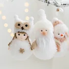 Подвеска в виде ангела, девочки, снеговика, деда мороза, снеговика, украшения для рождественской елки, подарки