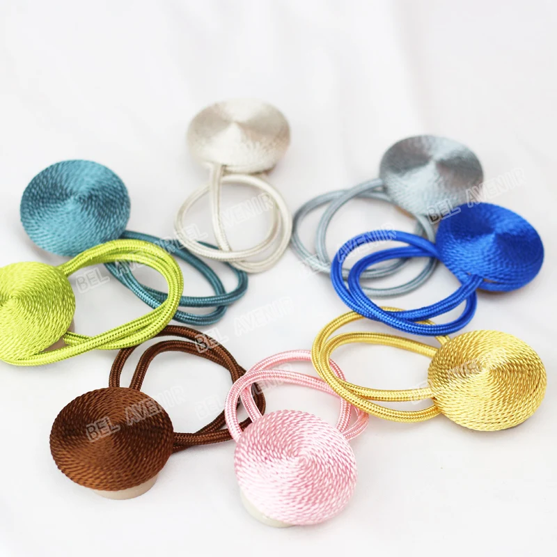 

BEL AVENIR 1PCS Magnetic Curtain Tieback Home Decorative Curtain Buckle Rope Strap Accessory Magnet Curtains Holder Cilp Buckles