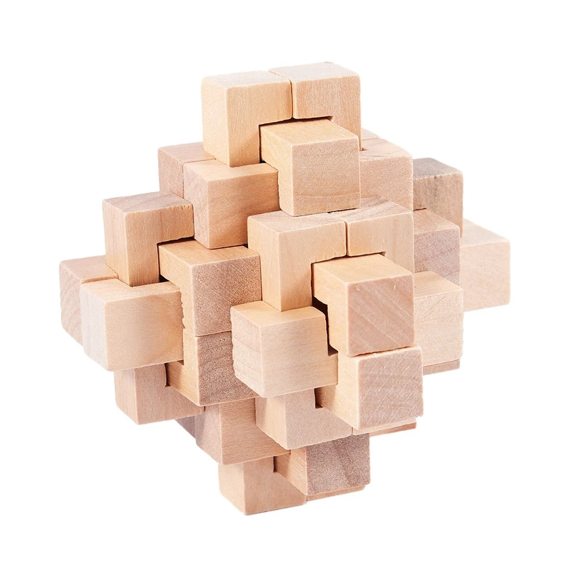 

Wood Puzzle Brain Teaser Toy Games for Adults / Kids & Wooden Puzzle Magic Ball Brain Teasers Toy Intelligence Game Sphere Puzzl