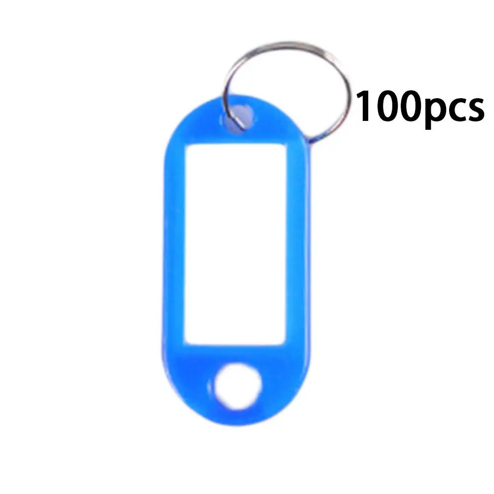

40PCS Plastic Advertising Key Tags Environmentally Friendly Classification Number Tags Luggage Label Tags Colorized PVC Key Tags