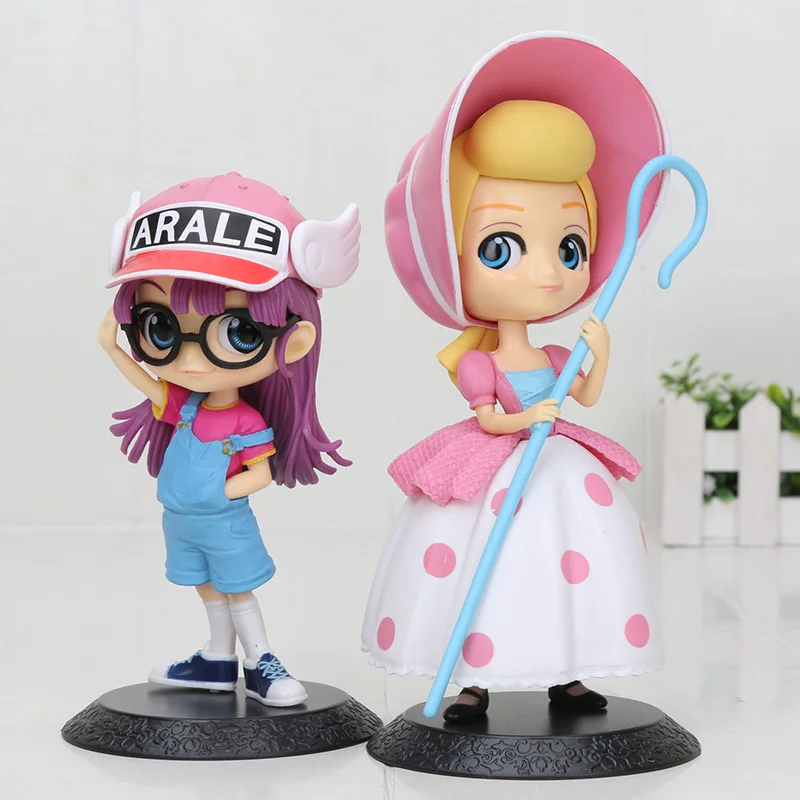 14 см Q Posket Arale Анна Эльза Принцесса милый Бо Пип пастушка Кукла ПВХ фигурка игрушка кукла девочка Рождественский подарок