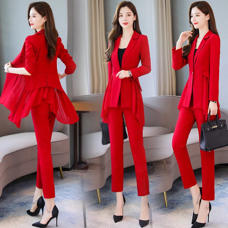 Комплект из 2 предметов Женское пальто и штаны комплект со штанами 2021 Сезон весна