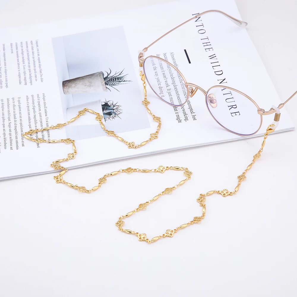 Dawapara Four-Leaf Clover Fashion Glasses Chain In Women's Eyewear Accessories Rose Gold Hear Glass For Women Jewelry | Аксессуары