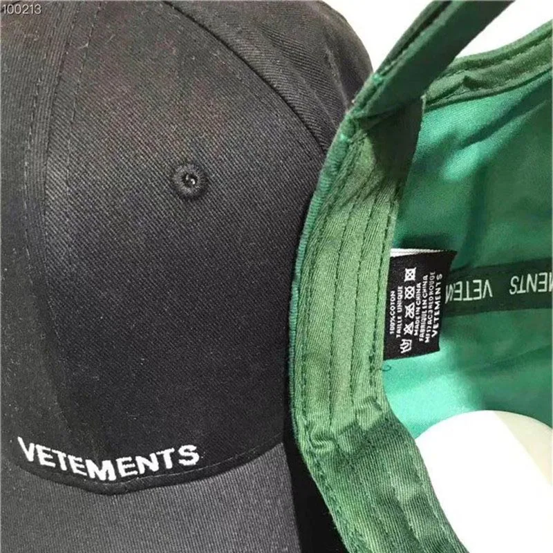 

Vetements Denim Hat Boy Girls Adjustable Vetement Embroidery Baseball Caps