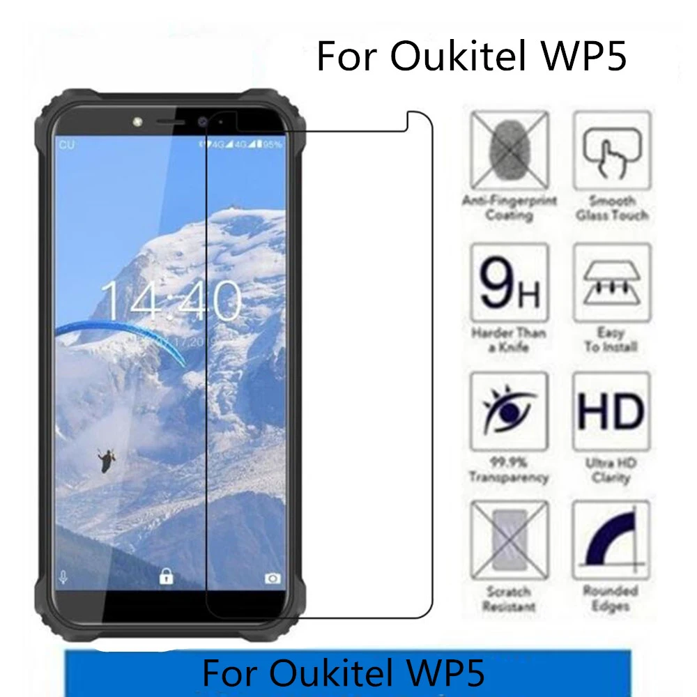 Закаленное стекло для oukitel wp5 ip68, защитная пленка для экрана oukitel wp 5, 2 шт.
