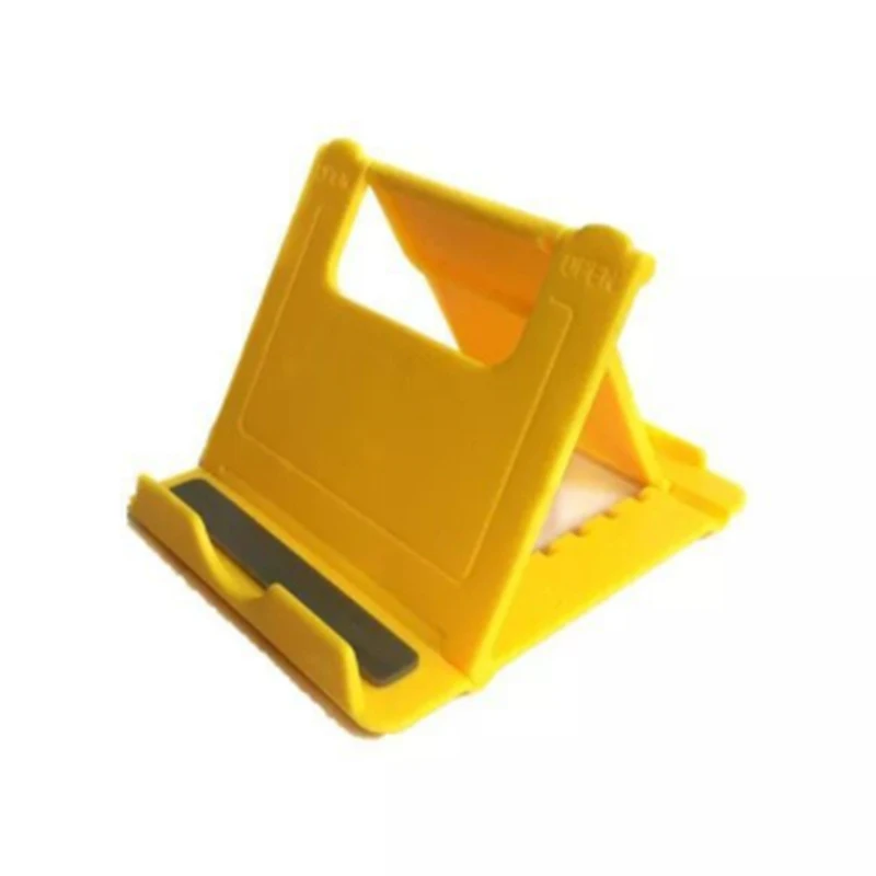 YELLOW LOVERONY Настольный ABS раскладной стенд держатель телефона для iPhone 7 8 Plus под разными углами сцепление кронштейн для Планшет iPad Note10 Поддержка - Цвет: YELLOW
