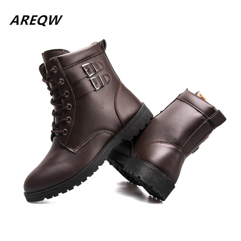 2019 г. Весенне осенние однотонные мужские повседневные ботинки на высоком каблуке