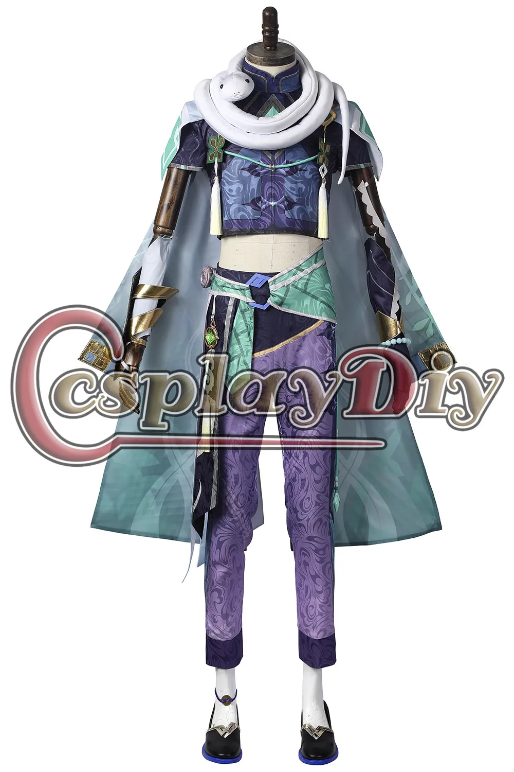 

Cosplaydiy Anime Game Genshin Impact Baishu Cosplay Costume Uniform Gorgeous Outfit Full Set Halloween Christmas Custom Made
