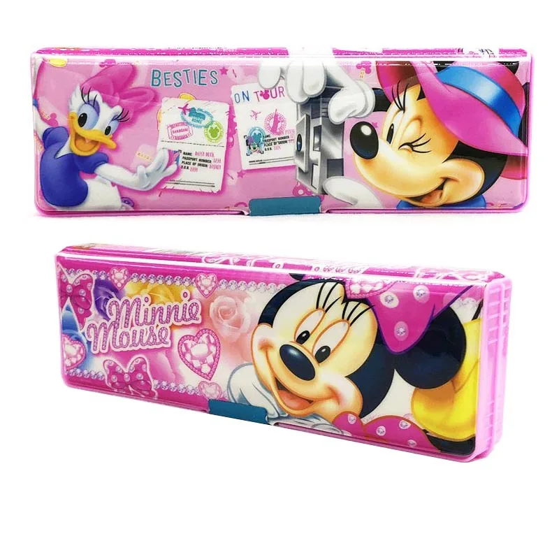Чехол для карандашей с изображением Микки и Минни Диснея разноцветный большой