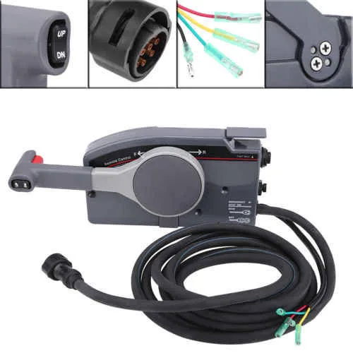 

Side Mount Remote Control for Yamaha Outboard 703-48272-12-00 10PIN 16.4FT 40/50HP 1988 JE-230017