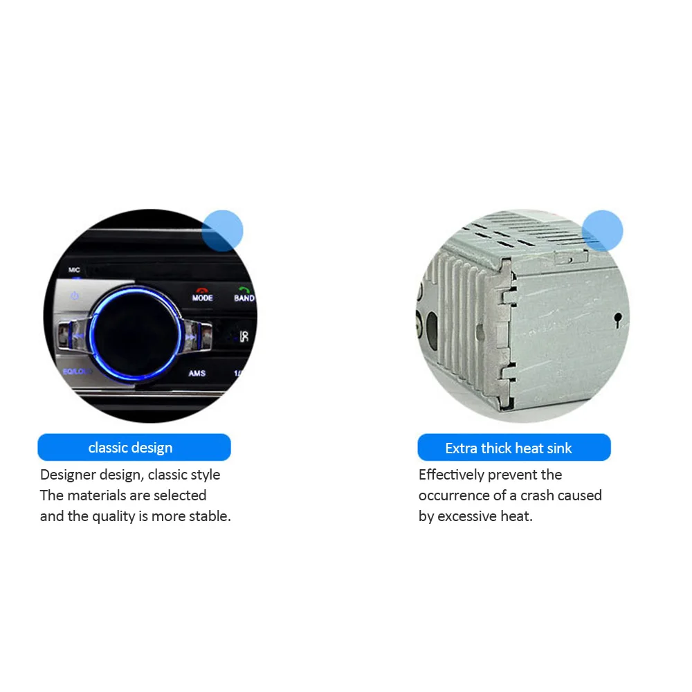 XIAOMI автомобильные радиоприемники стерео дистанционное управление цифровой HD Bluetooth аудио музыка стерео 12 В AUX USB универсальный автомобильный радиоприемник Mp3 плеер