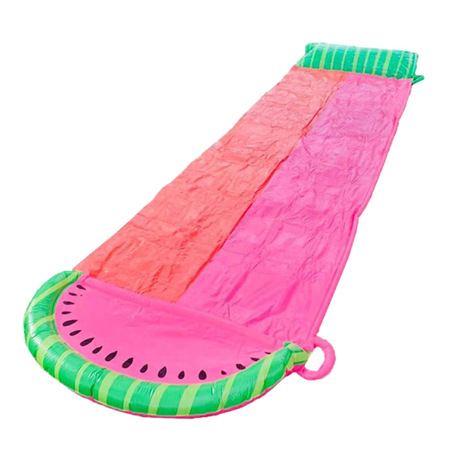 

Летняя надувная водная горка для сада, бассейн с арбузным узором, разбрызгиватели, двойные полосы движения, ПВХ игры, задний двор