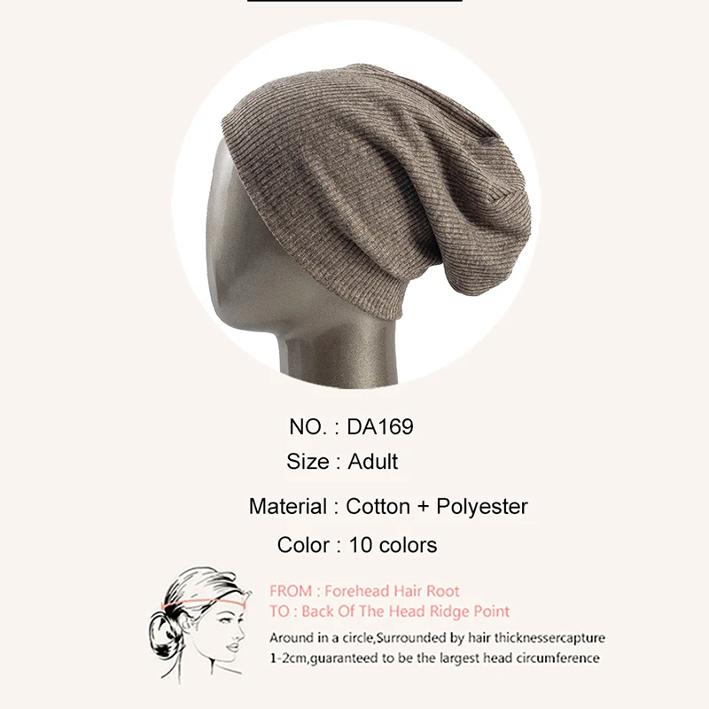 Трикотажная шапка Geebro для женщин однотонные ребристые облегающие шапки и