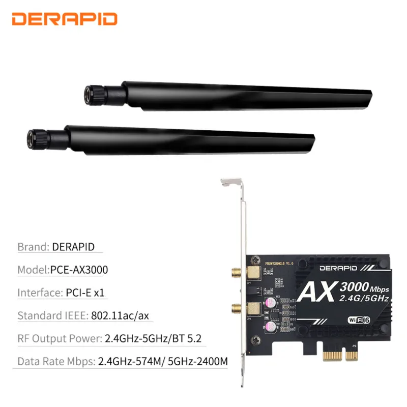 Wi Fi 6E для Intel AX210 двухдиапазонный 3000 Мбит/с Bluetooth 5 2 беспроводной PCIE адаптер 802.11AX MU