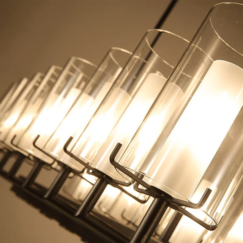 Современные китайские прямоугольные подвесные светильники для гостиничного