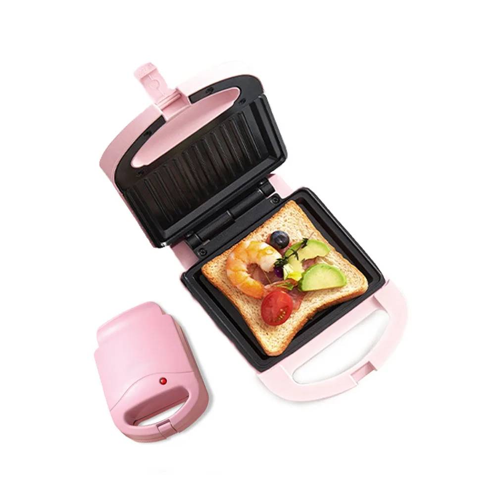 

HPDEAR Sandwich Maker, Toaster and Electric Panini Maker Machine, Easy Clean Nonstick Pan, Indicator Lights, Pink