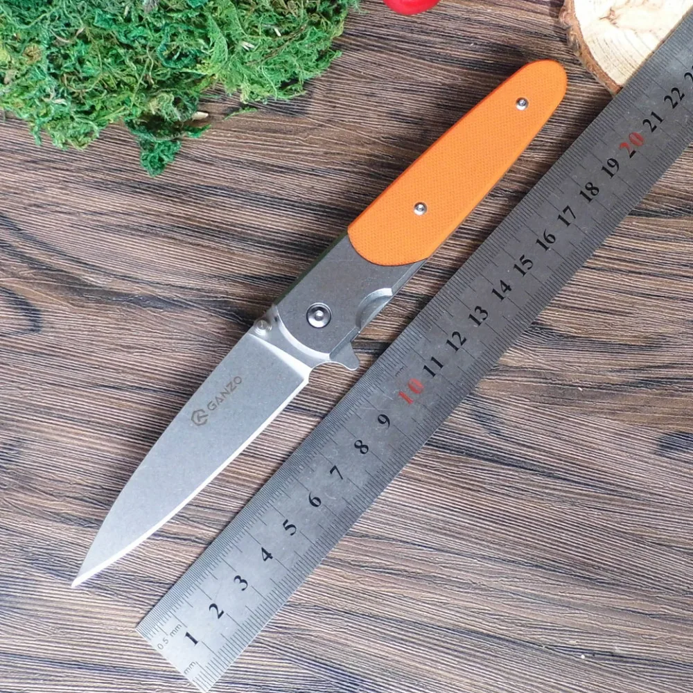 Ganzo G743 2 F743 1 58 60HRC 440C G10 или деревянная ручка складной Ножи для выживания на природе