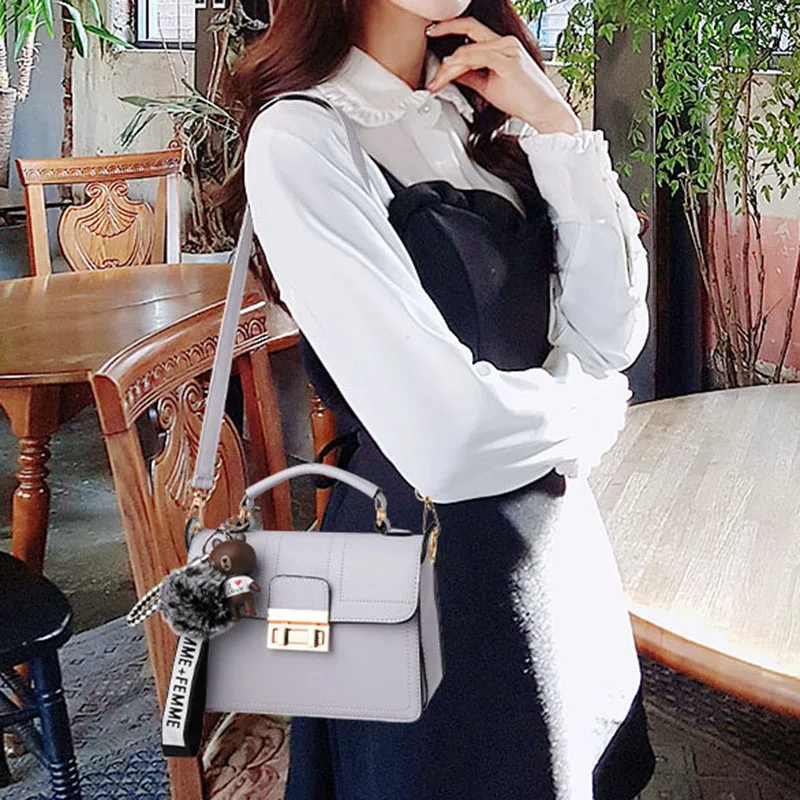 Новая сумка мессенджер через плечо женская на аксессуары в виде мишки Сумка с