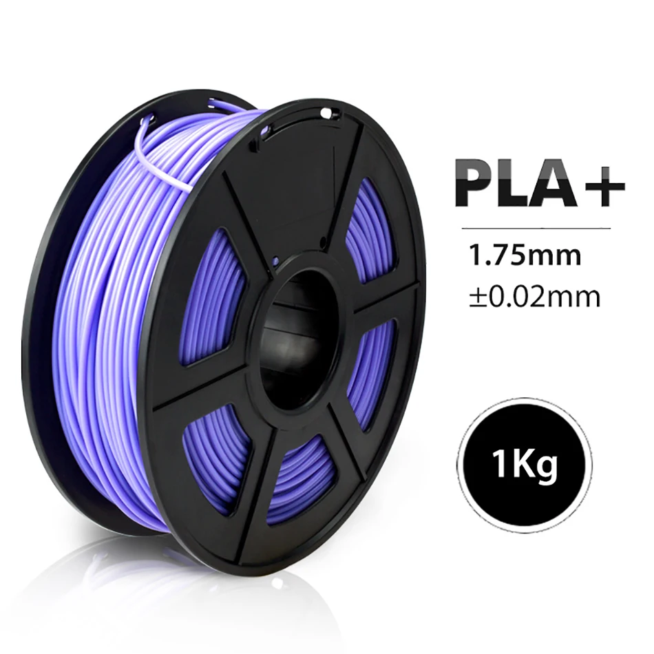 PLA PLUS Purple SUNLU PLA/PLA+ нить для 3d принтера 1,75 мм 1 кг с катушкой PLA/PLA Plus, нить для 3D печати, ручка, детский гаджет - Цвет: PLA PLUS Purple