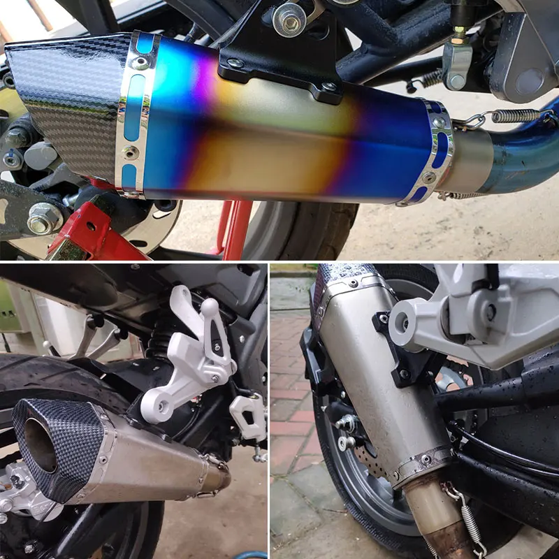 

38-51mm Universal carbon fiber motorcycle exhaust muffler DB kille for FZ1 R6 R15 R3 ZX6R ZX10 Z900 1000 CBR1000 GSXR1000 650 K7