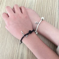 key lock couple bracelet magnetic attraction creative bracelet rope friendship men and women jewelry gift charm bracelet 2pcs