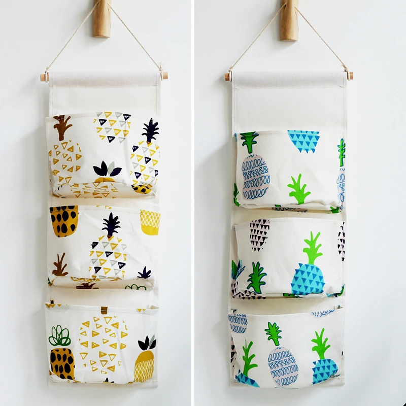 3 Pockets настенная подвесная сумка для хранения многослойная Сетчатая Сумка