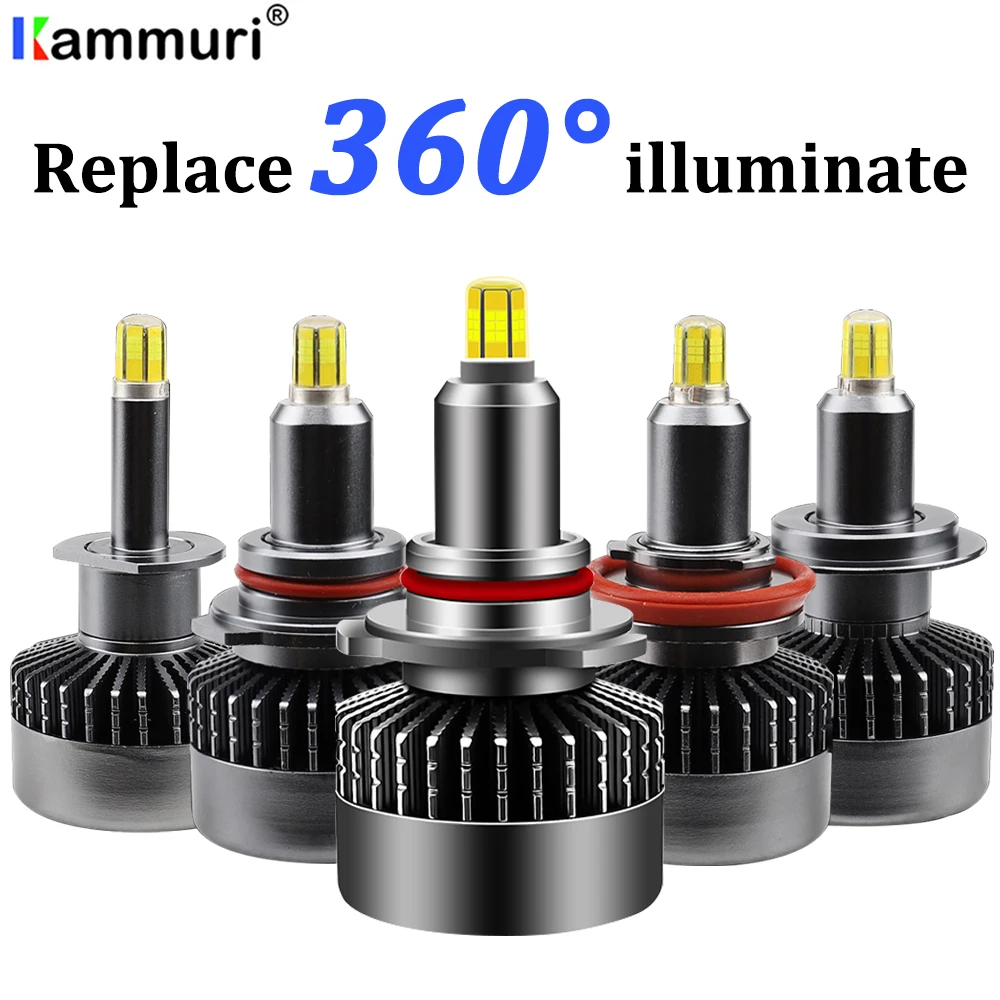 Kamuri Canbus 360 ° CSP 10000LM H9 H8 H11 противотуманный светильник h7 светодиодный головной 9006 HB3
