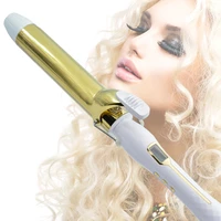 38mm lcd curlers hair curling iron ceramic glaze pear flower electric hair curly hair curling tong