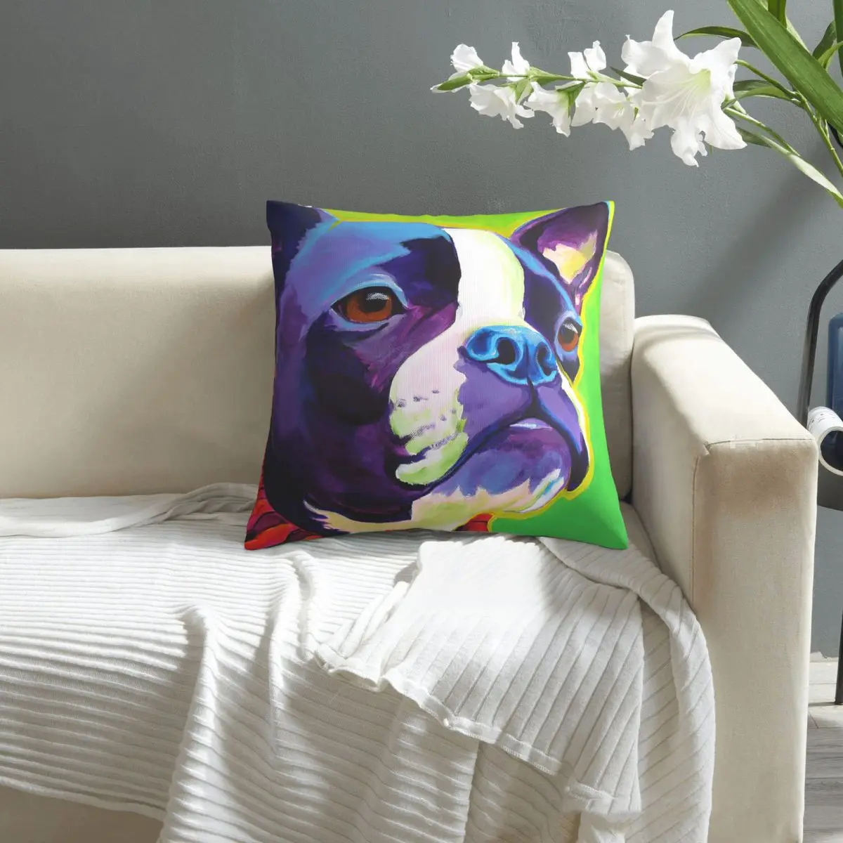 Boston Terrier - Ridley pillowcase printed cushion cover sofa waist pillow pillow cover