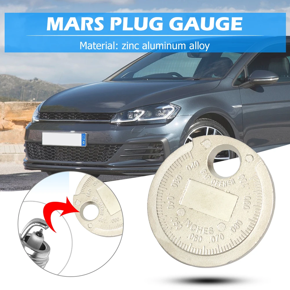 

Range Spark Plug Gage Measurement Coin-Type 0.6-2.4mm Spark Plug Gap Gauge Tool for Quickly Measuring Accessory