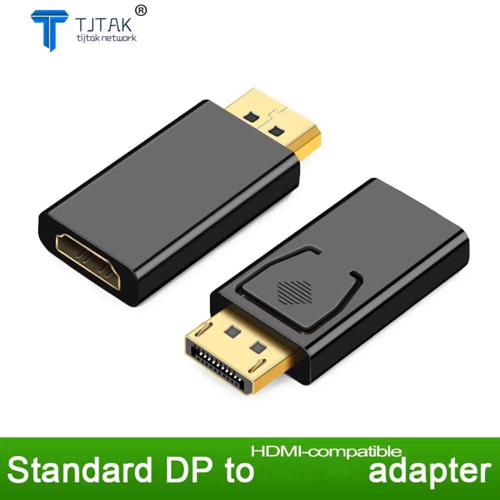

DisplayPort to HDMI-compatible Adapter Converter Display Port Male DP to Female HD TV Cable Adapter Video Audio For PC TV