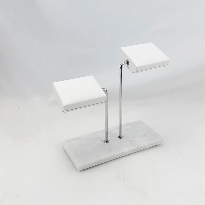 

Marble Watch Stand New Creative Watch Display Stand Double Watch Stand PU Leather Watch Holder