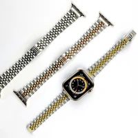 slim strap for apple watch 6 5 4 3 se 44mm 40mm 42mm 38mm business thin stainless steel band for iwatch women men luxury bands