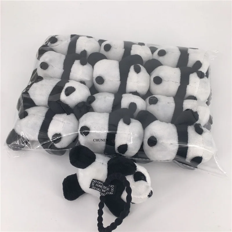 12 шт./лот плюшевая игрушка милая Панда 3 8 см мягкие игрушки животные украшение для